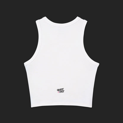 I just look straight | Women's Micro Rib Racer Tank Top